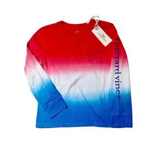 NWT Vineyard Vines American Dip Dye Tee Size 4/5